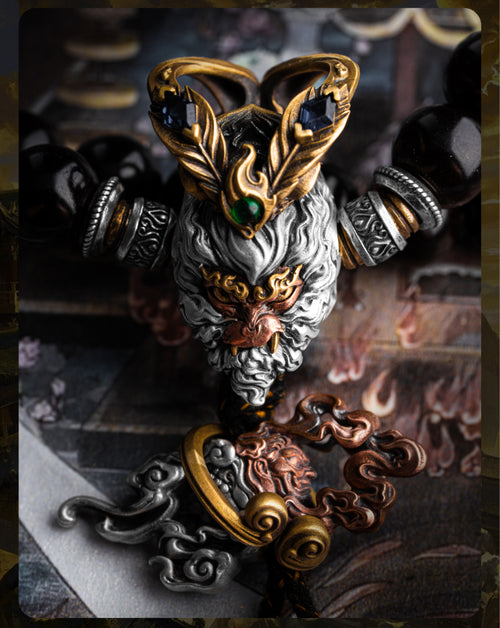 Daisheng three-way cultural play accessories, Wukong series DIY bracelet with beads, national style silver accessories